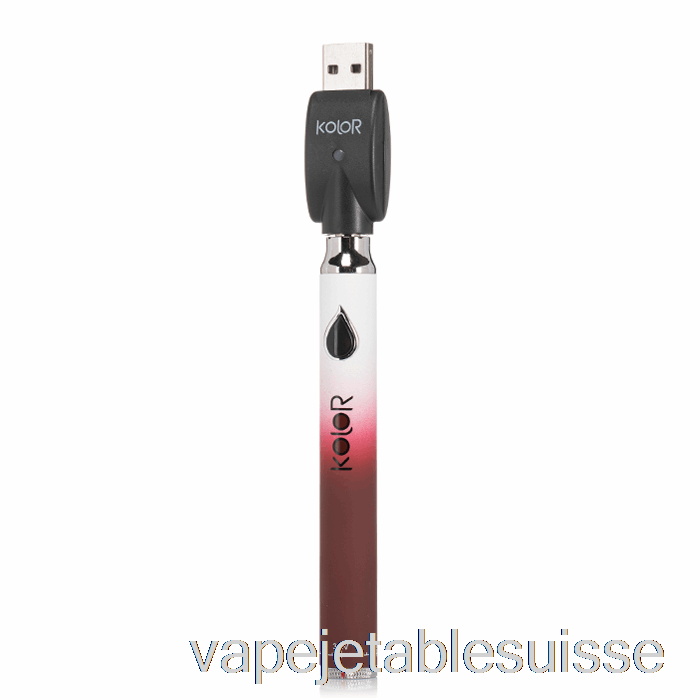 Vape Suisse Feuille Buddi Kolor Twist Slim Batterie 650mah Vin Rouge